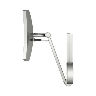 Keuco Kosmetikspiegel iLook_move eckig 17613, beleuchtet, Glasbedienfeld, Edelstahl-finish, 17613069 17613069002