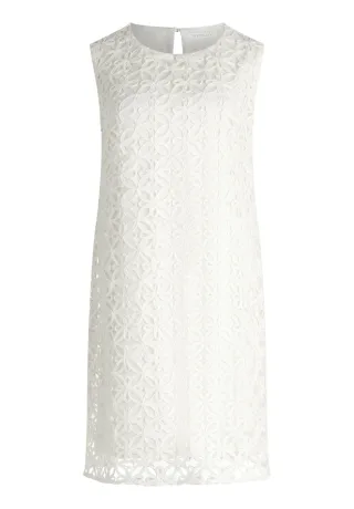 Betty & Co - Mesh-Kleid Rohweiß - Gr. - 42