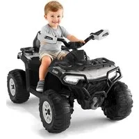 GarveeMore Elektro-Kinderauto 12V Elektroquad für Kinder, Gelände-ATV für Kinder von 3 bis 8 Jahren, 2 x 35W Motoren, Fernbedienung, 12V 4,5-Ah-Akku, LED-Scheinwerfer