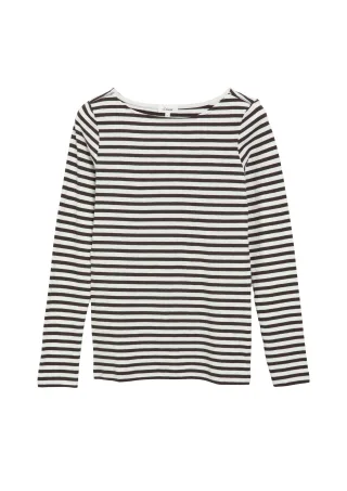 s.Oliver - T-Shirt braun/beige - Gr. - 36