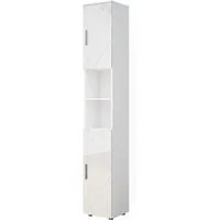 Vicco Hochschrank Irma, Weiß Hochglanz, 30 x 192 cm (1-St)