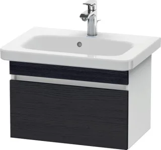 Duravit DuraStyle Waschtischunterbau wandhängend Eiche Schwarz & Weiß Matt 580x368x398 mm - DS637901 DS637901618