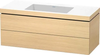 Duravit L-Cube c-bonded Set wandhängend Mediterrane Eiche Matt 1200x480x500 mm - LC6929N7171 LC6929N7171