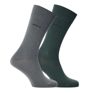 Boss - Socken für Herren, Bambus (2er-Pack) (Dunkelgrün)
