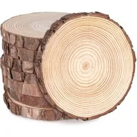 ElitVita Bastelnaturmaterial Holzscheiben,Basteln Natur Holz DIY Deko,Perfekt Hochzeit,Tischdeko, (8-tlg), für DIY Handwerk Hochzeit Weihnachten Dekoration