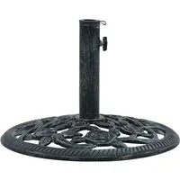 vidaXL Schirmhalter Sonnenschirmständer Grün 9 kg 40 cm Gusseisen, 1 tlg.