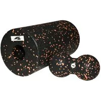 F2 Balanceboard F2 Faszien Massage Rolle mit Doppelball Set