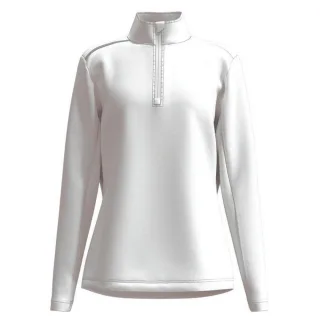 Forelson - "Broadway" Base Layer Oberteil mit kurzem Reißverschluss für Damen - Emblem (Weiß)