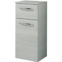 Saphir Unterschrank Quickset Badschrank 30 cm breit, 1 Tür, 1 Schublade, 1 Einlegeboden Badezimmer-Unterschrank inkl. Türdämpfer, 1 Tür, Griffe in Chrom Glanz