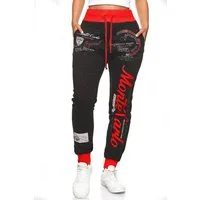L.gonline Jogginghose Damen Jogginghose, Freizeithose, Sporthose, Monte Carlo 592 (Sweatpants, 1-tlg) mit elastischem Bund
