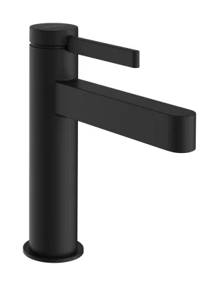 Hansgrohe Waschtischmischer 110 CoolStart Finoris mit Zugstangen-Ablaufgar. mattschwarz, 76025670 76025670