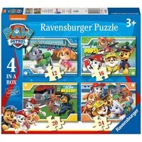 PAW PATROL Puzzle 4 in 1 Kinder Puzzle Box Motiv Freunde Ravensburger Paw Patrol, 24 Puzzleteile