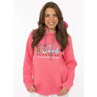 Zwillingsherz Hoodie "Summer Ducks" lustiges Möwen Motiv, Kapuze mit gestreifter Kordel, Kängurutasche