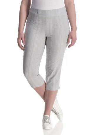KjBRAND - Susie Capri silber gestreift - Gr. - 50