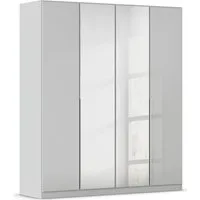 OTTO home Drehtürenschrank Kleiderschrank Kleiderschränke Schrank Garderobe AGORDO mit Glasfront (in zwei Griff-Farben, Breiten 91-405 cm) durchdachte Innenausstattung, in 8 Breiten und 2 Höhen MADE IN GERMANY