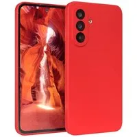 EAZY CASE Handyhülle für Samsung Galaxy A56 Hülle Silikon 6,7 Zoll, Silikon Schutzhülle mit Kameraschutz stoßfest Handycover elastisch Rot