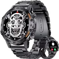 Lige Smartwatch Herren mit Telefonfunktion, 24/7 Herzfrequenz Smartwatch, IP68 Wasserdicht, bis zu 10 Tage Akkulaufzeit, 100+ Sportmodi