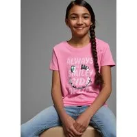 KIDSWORLD T-Shirt mit Wendepailletten Kurzarm, Basic-Passform, mit Pailletten, bedruckt