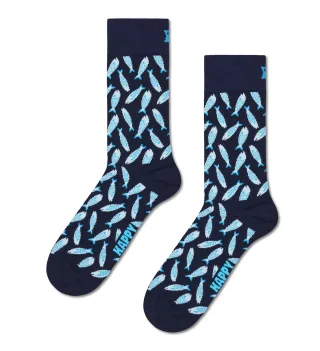 happy socks - Sardine Sock Blau - Gr. - 38
