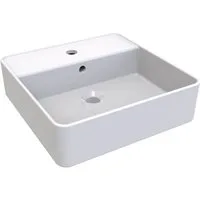 welltime Aufsatzwaschbecken QUADRINO, NANO Glasur