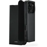 Hama Smartphone-Hülle Handytasche Booklet für Apple iPhone 17 Pro mit Kartenfächer, Schwarz, Standfunktion, Kartenfächer