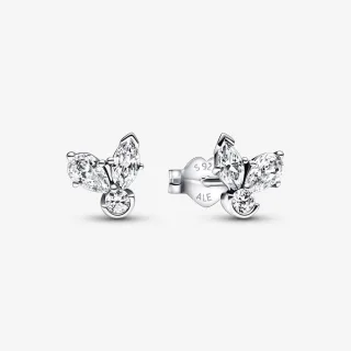 Pandora 'Herbarium Cluster' Damen Ohrstecker aus 925er Sterlingsilber - Silber 292406C01