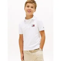 Tommy Hilfiger Poloshirt WAVY FLAG POLO ITHICA PLACKET SHORT SLEEVE Kinder bis 16 Jahre, Baumwoll-Piqué, regular fit