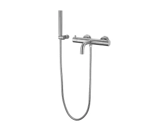 JEE-O slimline Wand-Wannenarmatur mit Thermostat, edelstahl gebürstet, 800-3300 800-3300