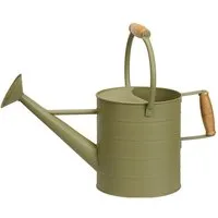 Mojawo Gießkanne Gießkanne Blechkanne Metallkanne Kanne Dekokanne Grün 3,5 Liter
