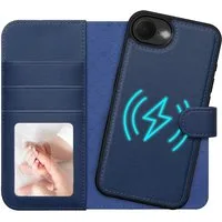CoolGadget Handyhülle Magnet Book Case für iPhone 17e / iPhone 16e Hülle + Klapphülle 6,1 Zoll, 2in1 abnehmbare magnetische RFID Schutzhülle Kartenfach Fotofenster