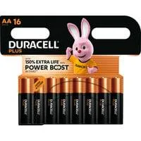 Plus Alkaline Batterie, Mignon AA LR06 1,5V, Extra Life 16 Stück, AA (LR06)