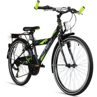 bergsteiger Kinderfahrrad Sydney 20, 24 Zoll, 6 - 9 Jahre, StVZO, Mädchen, Jungen, 18 Gang Shimano Tourney RD-TY300 Schaltwerk, Kettenschaltung, V-Bremsen, Dynamo