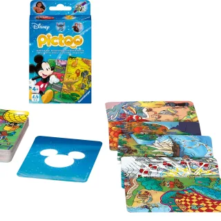 Ravensburger 23478 - Pictoo Disney Kartenspiel - Schnelles Karten-Suchspiel für Kinder ab 4 Jahren Familienspiel für Kinder und Erwachsene für 2 bis 6 Spieler