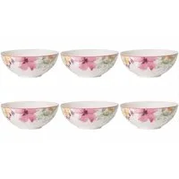 Villeroy & Boch Dessertschale Mariefleur Basic, Porzellan, Spülmaschinengeeignet, Mehrfarbig, Motiv: Blumen