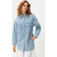 LASCANA Jeansjacke mit seitlichen Schlitzen