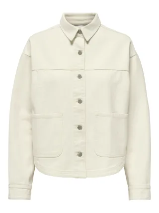 JDY - JDYNOMA L/S SHACKET WVN NOOS Ecru - Gr. - XL