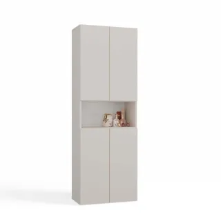 kommodly Hochschrank, Beige, Holzwerkstoff, 60x174x30 cm, Badezimmer, Badezimmerschränke, Hochschränke