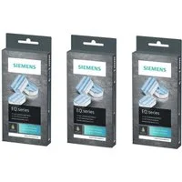 SIEMENS 3 Packungen TZ80002A (9 Tabs) Entkalkungstabletten (Spar-Set, [- 3× TZ80002A mit je 3 Tabs – insgesamt 9 originale Siemens Entkalker Entkalkungstabletten für Siemens EQ‑Series Kaffeevollautomaten)