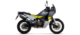 Sport Auspuff Arrow Race-Tech Aluminium BLACK +Carbonendkappe Husqvarna Norden 901 Bj.2022-2023 +ABE