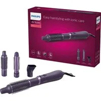 Philips Warmluftbürste AirStyler Series 3000 BHA305/00, mit Ionen-Technologie, Keratin-Keramikbeschichtung und 3 Aufsätzen