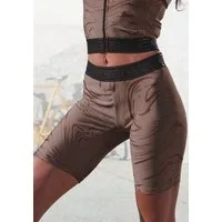LASCANA ACTIVE Funktionsshorts mit glänzendem 3D Schriftzug auf dem Bund
