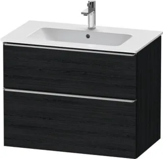 Duravit D-Neo Waschtischunterbau wandhängend Eiche Schwarz Matt 810x462x625 mm - DE4362070160000 DE4362070160000