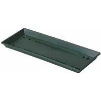 Geli Blumentopfuntersetzer Standard Untersetzer eckig 40 cm dunkelgrün 40 x 15,5 cm