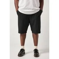 STHUGE Sweathose Sweat-Bermuda Interlock-Qualität Nadelstreifen