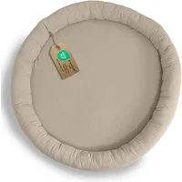 lilimaus Bodenkissen Sitzkissen für Kinder aus Musselin - Spielmatte & Kuschelecke, mit zarter Rüscheneinfassung - zum Lesen, Spielen & Kuscheln