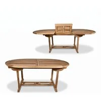Liadomo Gartentisch Aruba, Garten-Ausziehtisch, komplett aus Teakholz, Synchronauszug, 180-240 x 75 x 100 cm