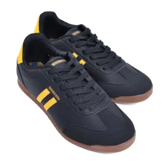 Lambretta Tackle Herren Schwarz/Gold Sneaker