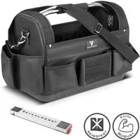 STAHLWERK Werkzeugtasche 11 Außen und 10 Innentaschen stabile XL-Montagetasche