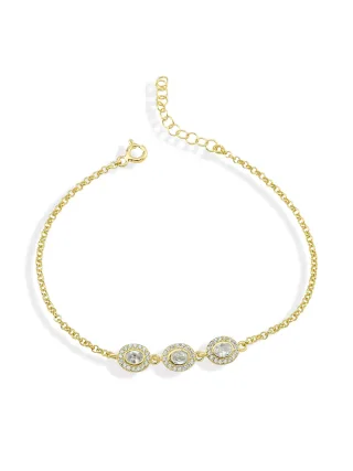 Dkeniz Armband 925/- Sterling Silber vergoldet Pure Elegance