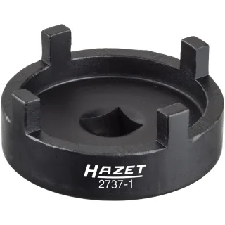 HAZET Traggelenk-Zapfenschlüssel Vierkant 12,5 mm (1/2 Zoll) - Zapfenprofil massiv - 2737-1